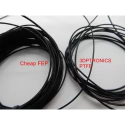 FEP and 3DPTRONICS PTFE wires quality comparison